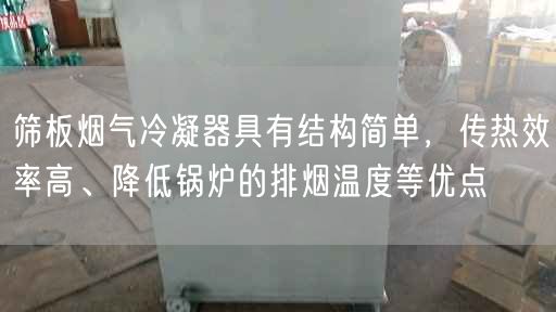 筛板烟气冷凝器具有结构简单，传热效率高、降低锅炉的排烟温度等优点